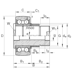 螺栓型�L� ZLE5201-2Z, �p列，偏心螺栓，��乳g隙密封
