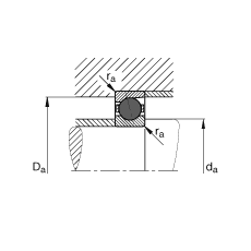 主�S�S承 HCB7010-C-T-P4S, �{�，成��或�卧�安�b，接�|角 α = 15°，陶瓷球，限制公差